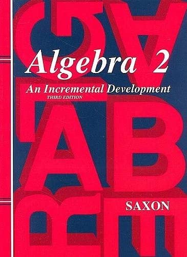 homeschool kit 2007 third edition saxon algebra 2 2