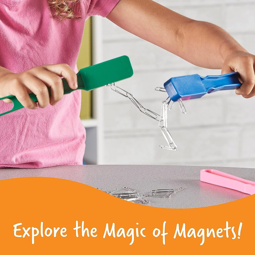 Learning Resources Magnetic Wands - 6 Pieces, Ages 3+, Educational Learning Kits, Science Experiment Tools, Preschool Learning Toys, Homeschool Supplies,Back to School Supplies,Teacher Supplies